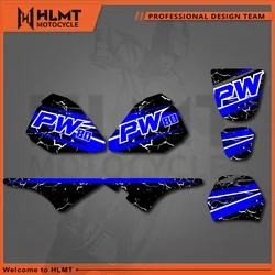 Motorcycle Graphics Background Decals Sticker HLMT For YAMAHA PW80 PW 80 All Years Dirt Bike Customize Protector Stickers