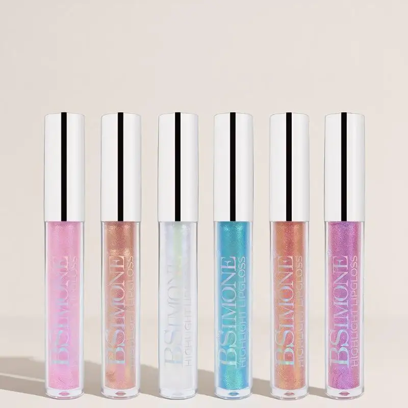 BSIMONE 4g ترطيب لامع بريق ملمع الشفاه ماكياج تألق بريق السائل أحمر الشفاه لؤلؤة ملمع الشفاه تينت