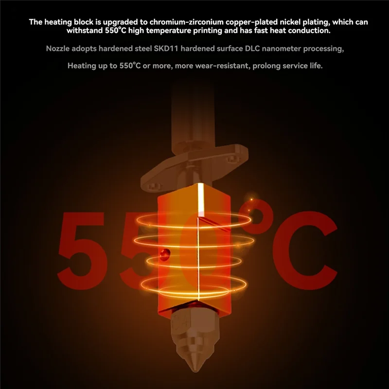 

AC56-обновленный комплект Hotend K1 для нагревательного блока 3D-принтера K1/K1 Max, аксессуар