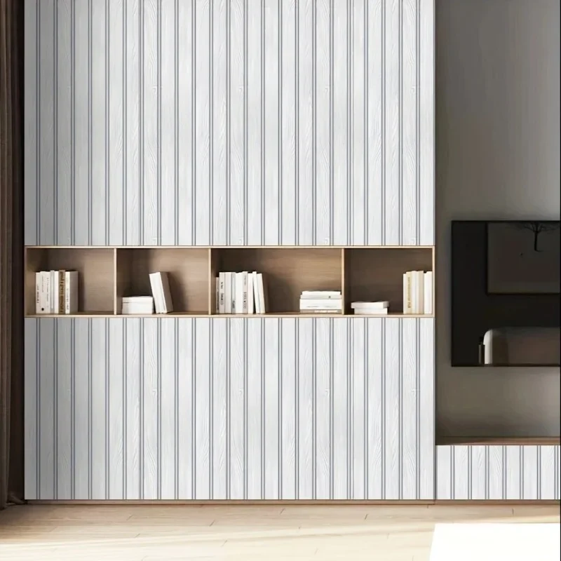 

Водостойкая самоклеящаяся обои в полоску для решітки по дереву, контактная бумага из искусственного дерева, деревянная планка, виниловая пленка из ПВХ, съемная