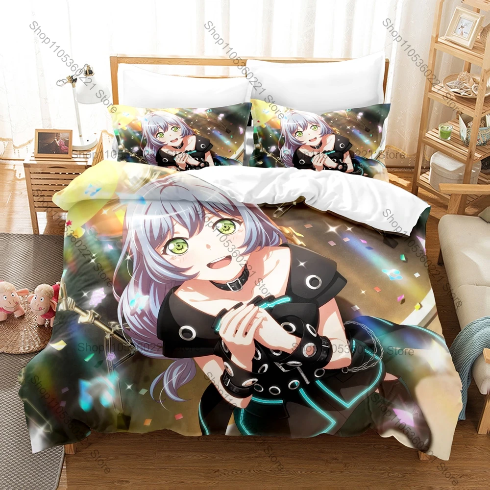 Cool RAISE A SUILEN Themed Duvet Cover + 2 Pillowcases Cool Music Group Design Cozy Bedding for Home & Dorm
