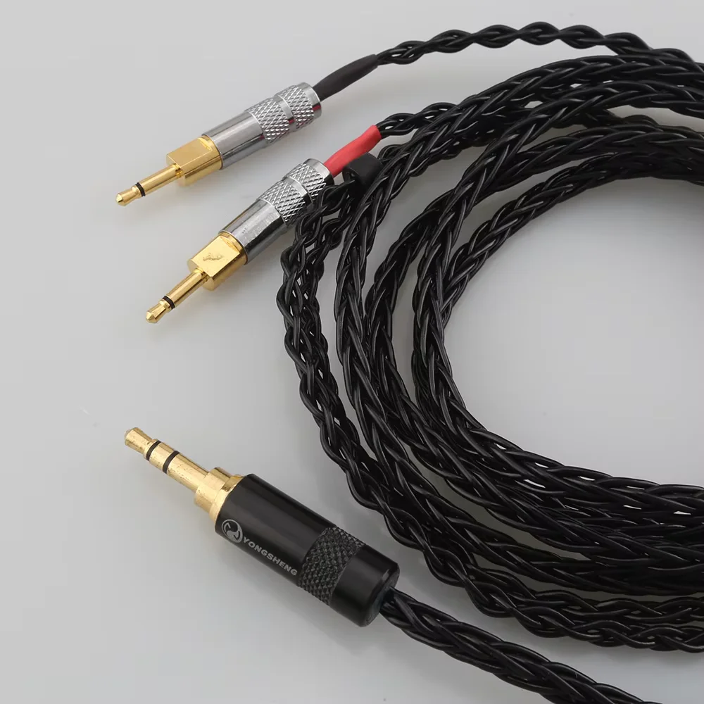 HD700 Kopfhörer Balanced Upgrade-Kabel 4,4 mm/2,5 mm 8-adriges Einkristall-Kupfer versilbert – Detail 5