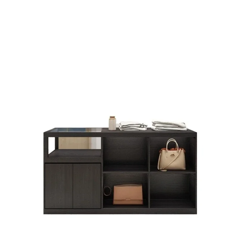 

Clothing store black Nakajima table display cabinet, women's clothing store Nakajima cabinet display table display water table