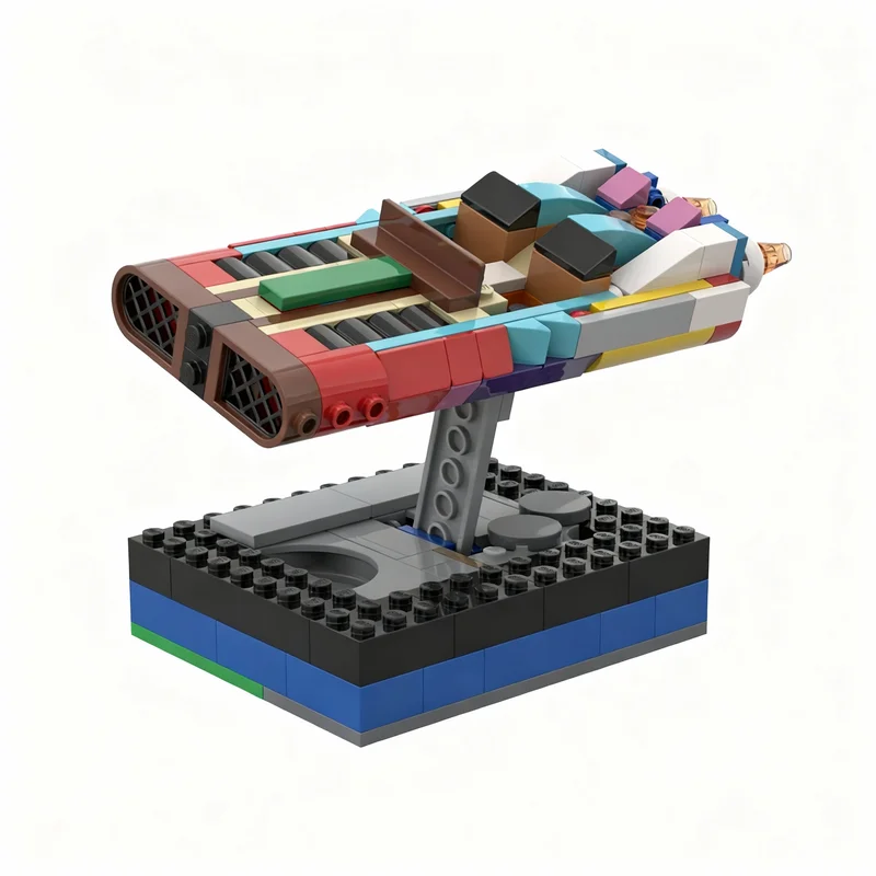 201PCS MOC Creative Model Lunar Glider Building Blocks DIY Assembly Building Blocks Display Gift Collectible Home Home Decor Set