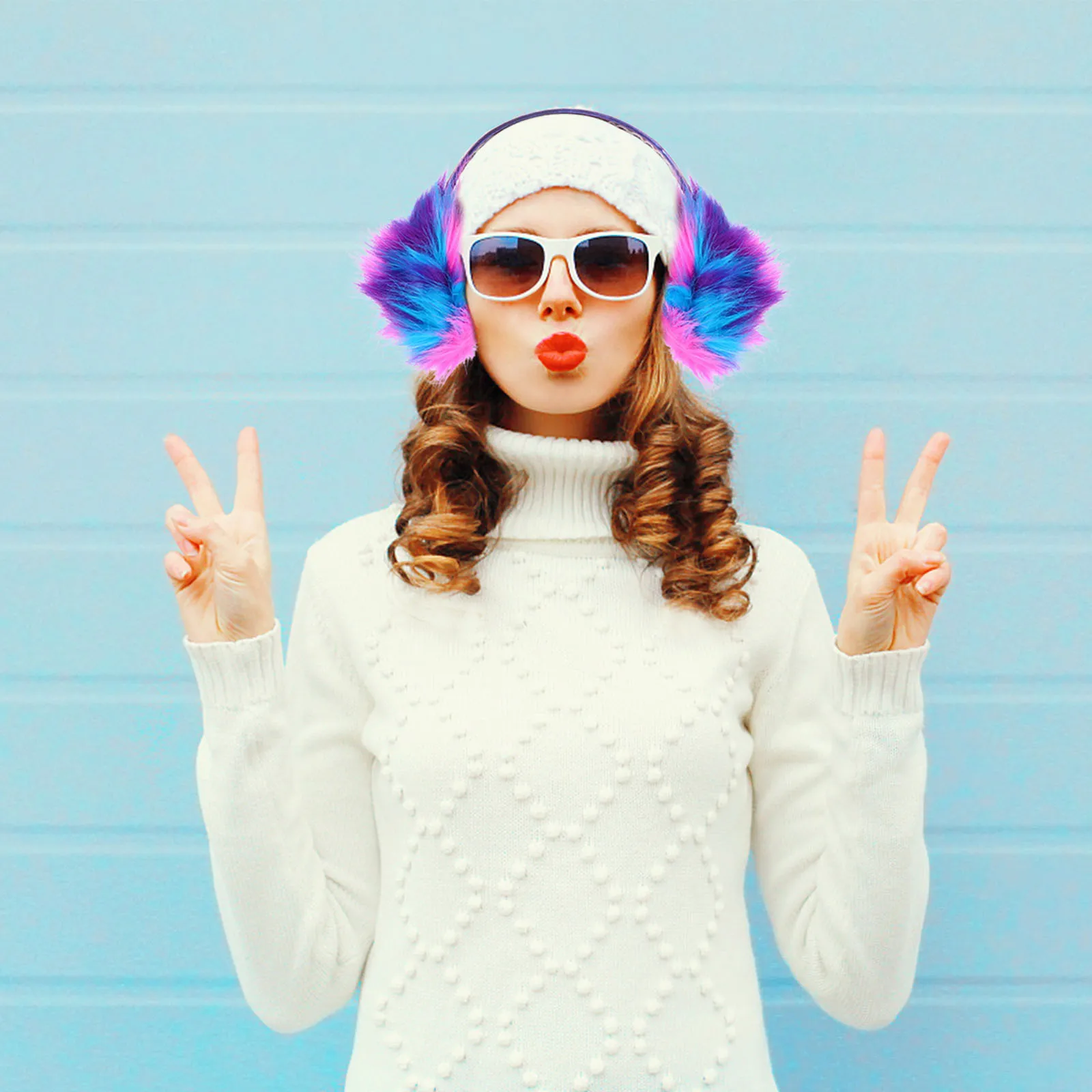 1 pc Comfortable Muff Premium Soft Warm Cap Comfortable Windproof Winter Ear Protection Cute Ear Warmers For Women