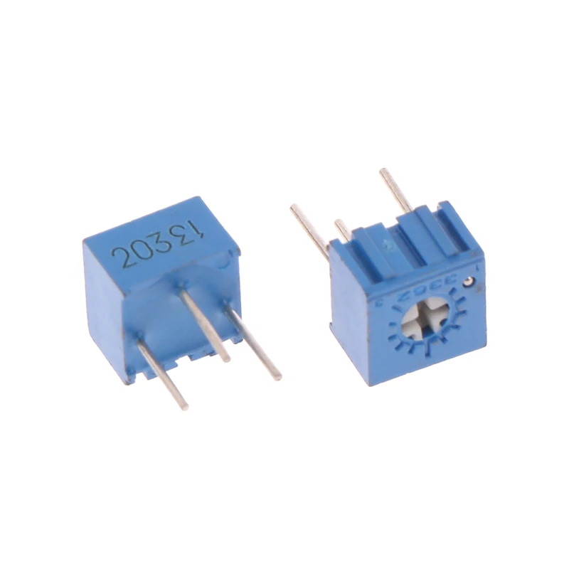 10Pcs 3362P-203 Adjustable Potentiometer Precision Trimmer Resistor Standing Type 3362 203 20K Potentiometer