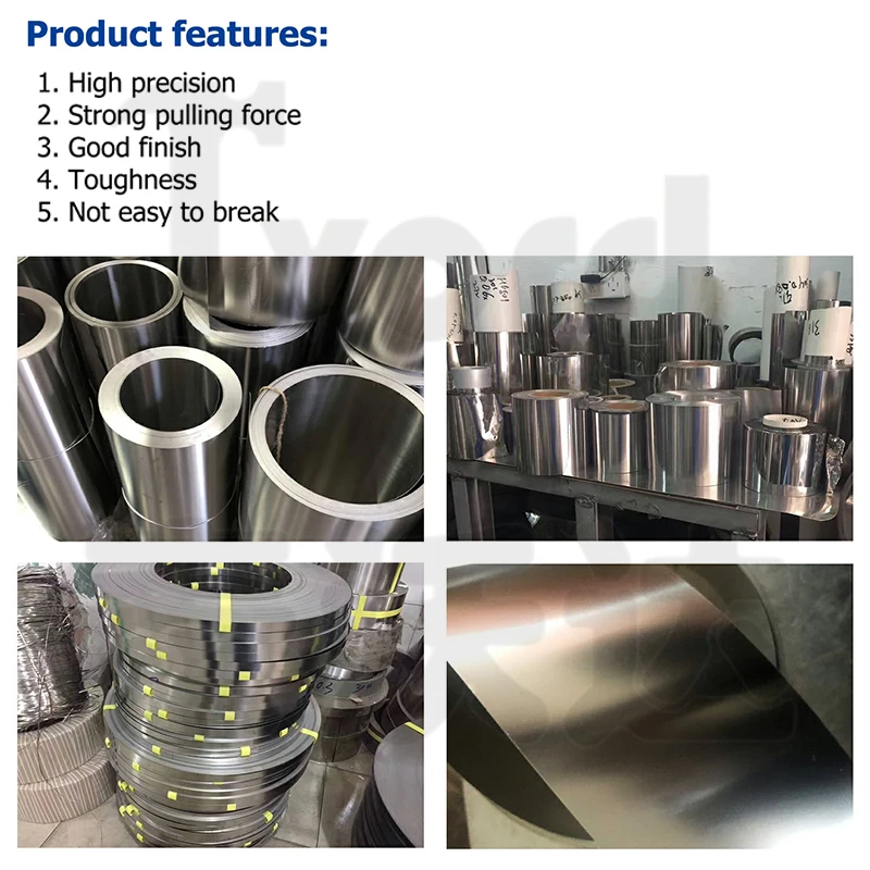 1Meter 304 Stainless Steel Strip Sheet Thickness 0.01-1mm Steel Coil Steel Plate Width 10-600mm 0.02/0.05/ 0.1/0.2/0.3/0.4/0.5mm