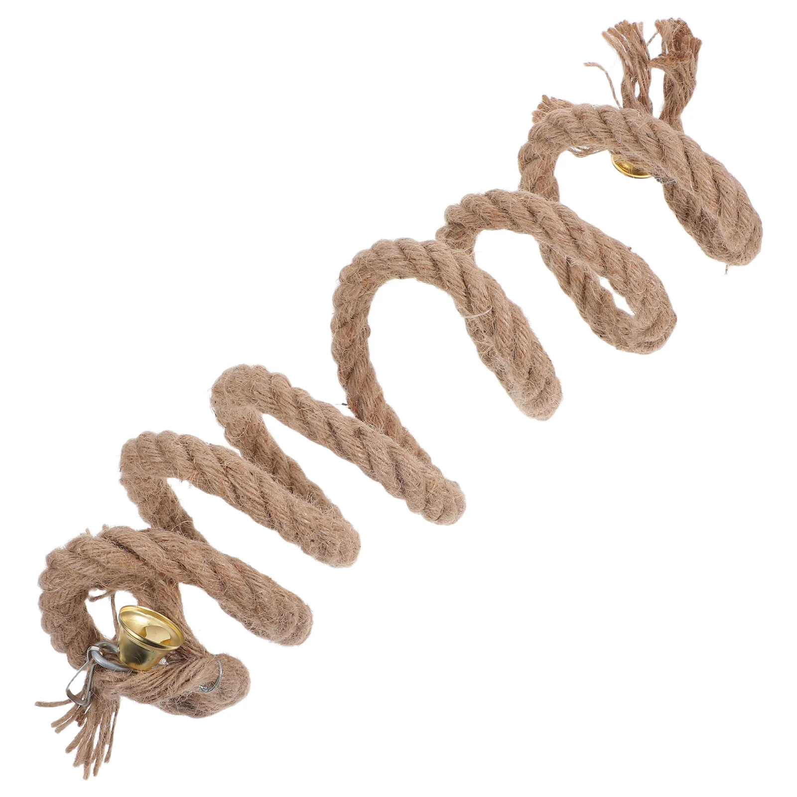 

Parrot Spiral Rope Climbing Tool for Bird Exercise Curly Design Attracts Attention Supports Foot Health Standing