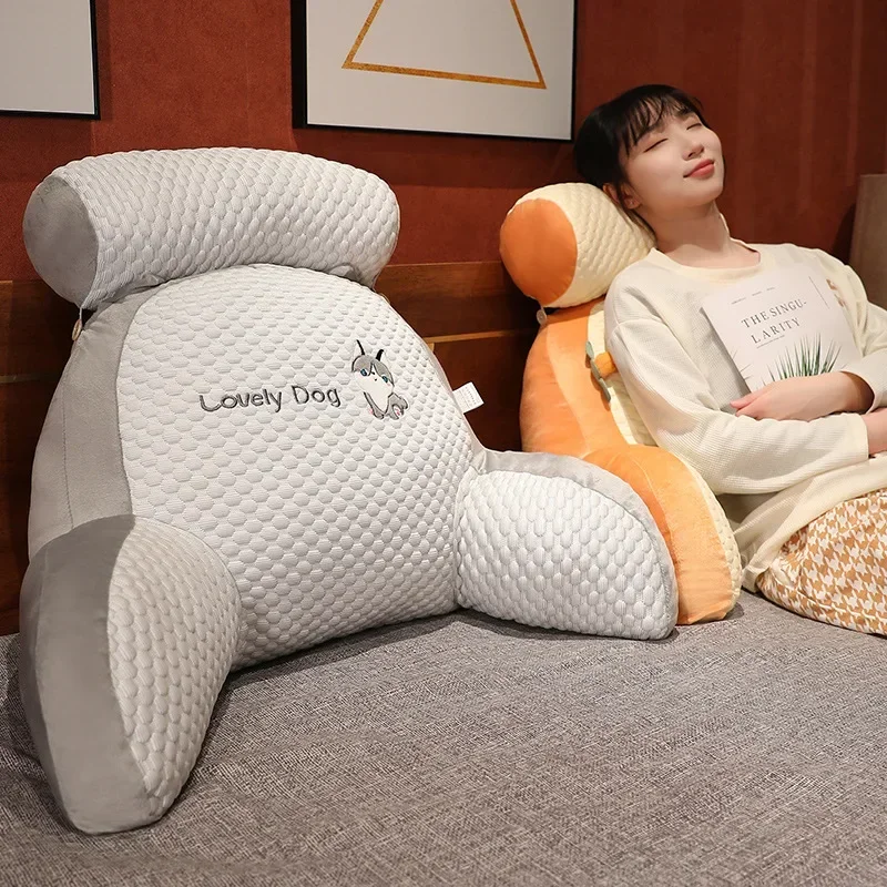 Beans Triangle Cushion Bedside Cartoon Sofa Pillow Back Soft Large Backrest Bedroom Tatami Bay Window Bed Chair Waist Pillow 이불