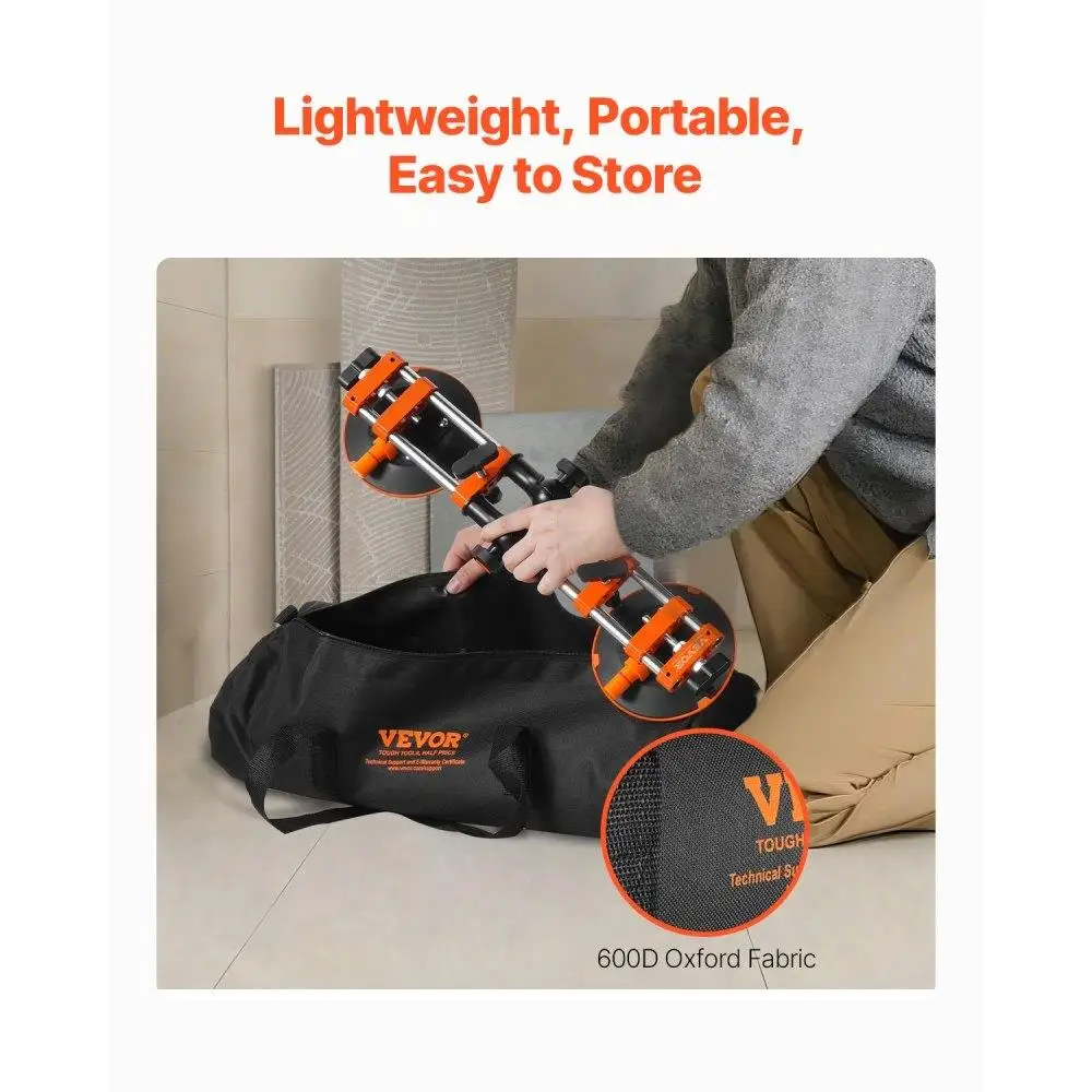 Ferramenta de ajuste de costura com ventosa ajustável de 6 polegadas para junção e nivelamento perfeitos de 90 a 270 graus