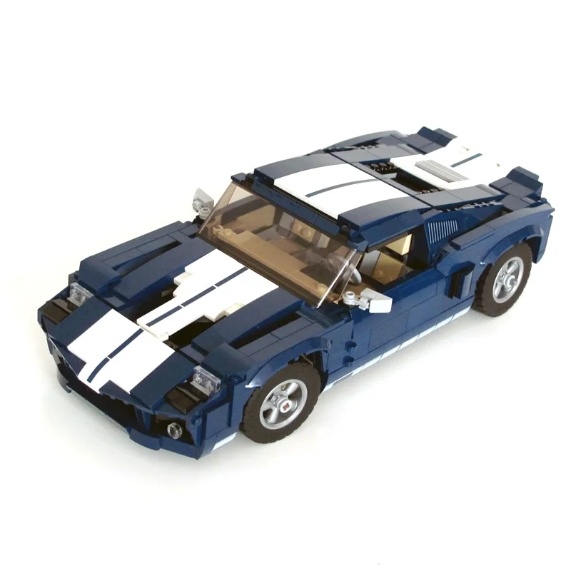 Mustang Shelby GT500 Convertible Cobra Roadster Auto Bouwstenen F150 Raptor Klassieke Pickup DIY Voertuig Bakstenen 10265 Speelgoed Cadeau