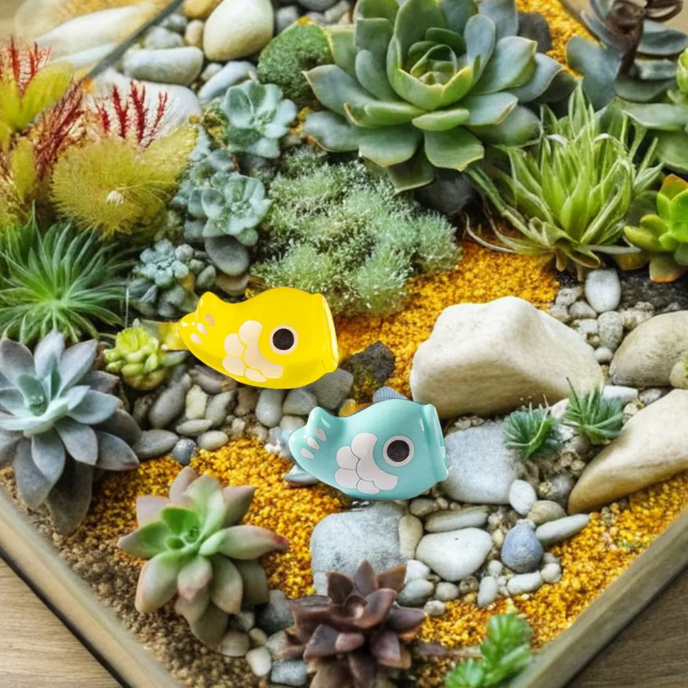 

10Pcs Luminous Japanese Carp Miniatures Glow in The Dark Fairy Garden Bonsai Aquarium Micro Landscape Decorations