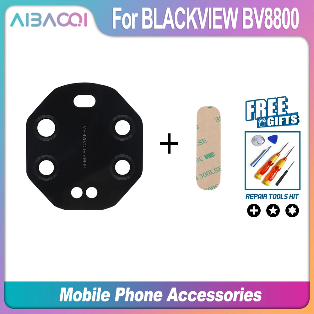 AiBaoQi Brand New Battery Cover Back Housing Case + Rear Camera Lens For Blackview BV8800 Repair Replacement Accessories Part