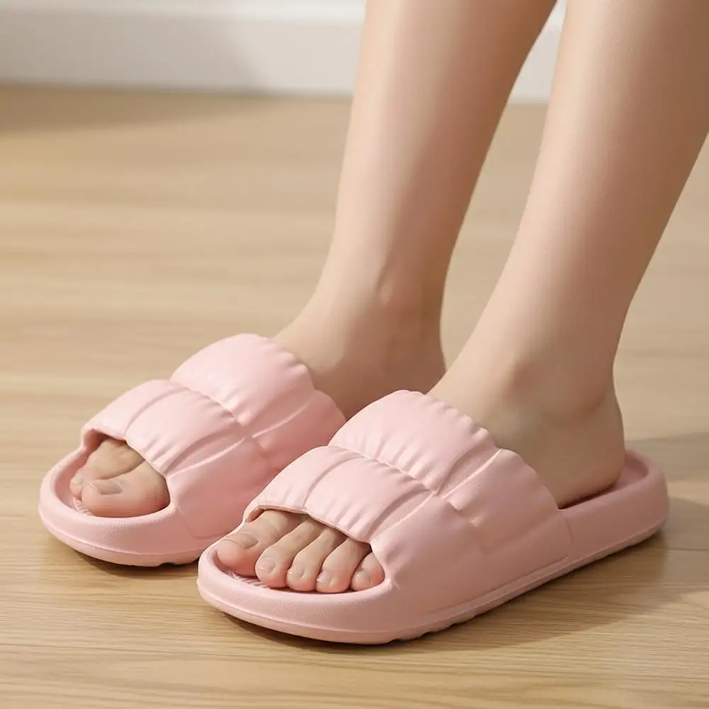 Fashion EVA Slippers For Women Home Bathroom Slippers  Anti Slip Soft Indoor Slides Lightweight Comfort Shower Slippers