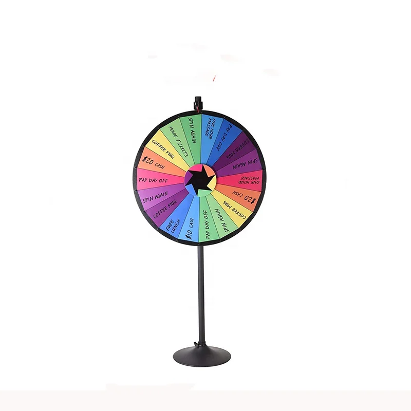 

Newly Released Carnival Prize Wheel Fortune Wheel in Circle S for Gym Usage Floor Stand Spin Game