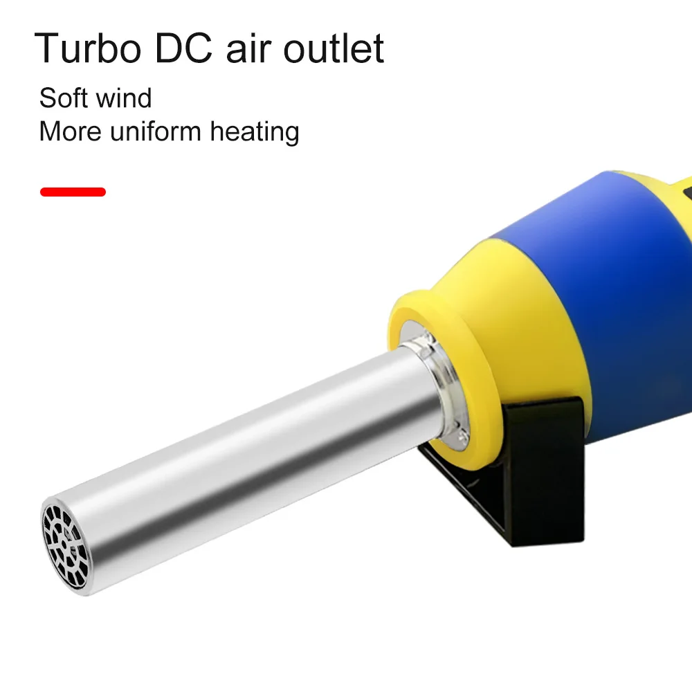 LF8508 Portable Temperature Control Heat Gun Adjustable Temperature Industrial Drying Gun Digital Display