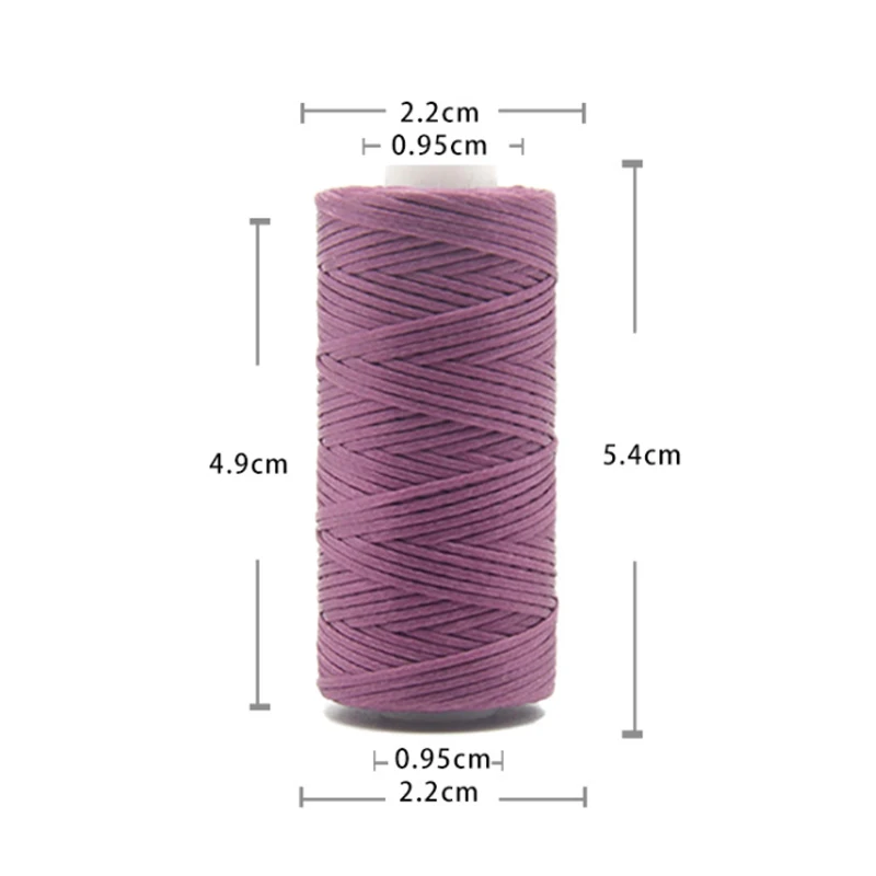 50m Leather Waxed Thread Cord for DIY Handicraft Tool Hand Stitching Thread Flat Waxed Sewing Line Pendant Rope