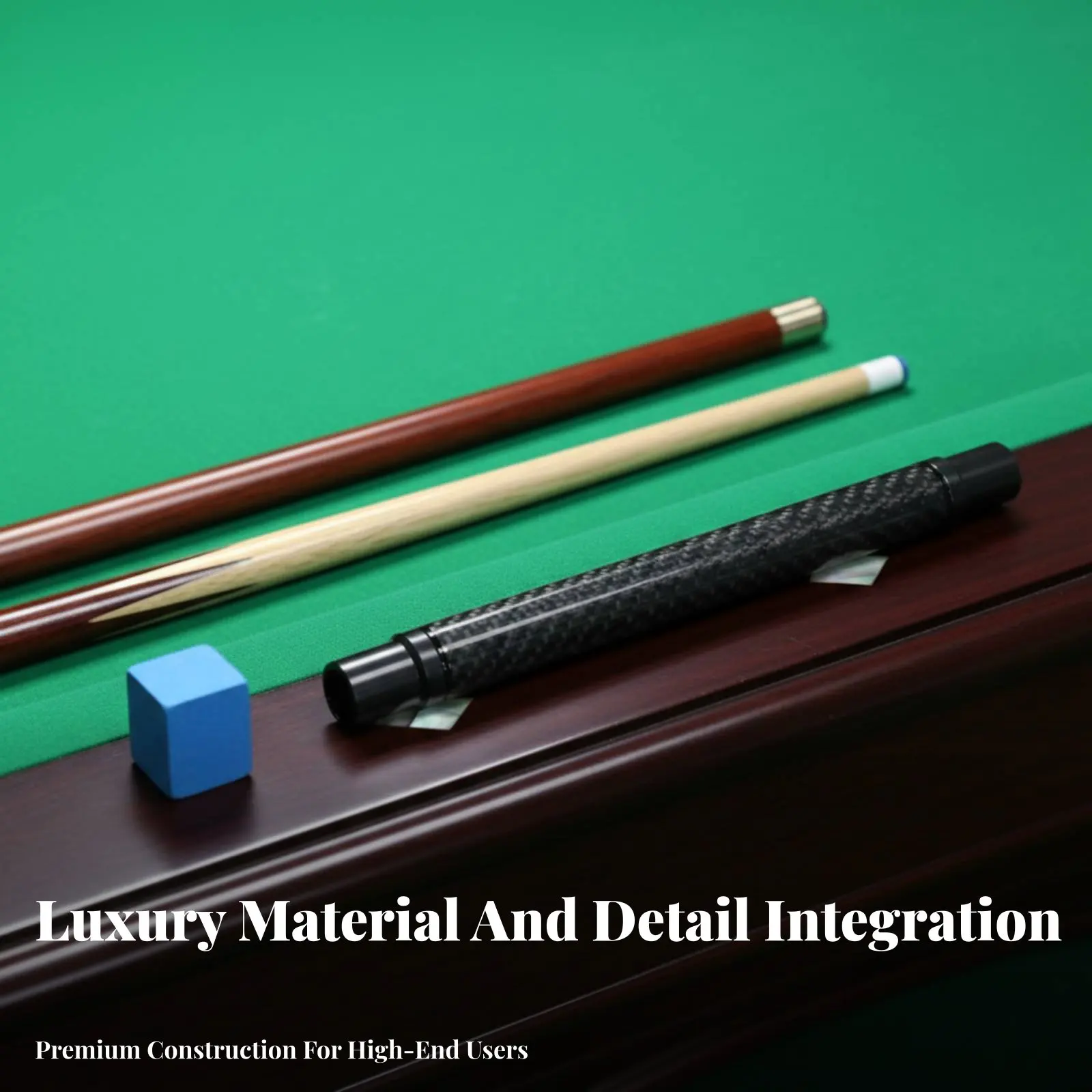 3K Twill Carbon Cue Extension Extended Reach Carbon Fiber Cue Extension Billiards Equipment Includes Joint Protector Lightweight