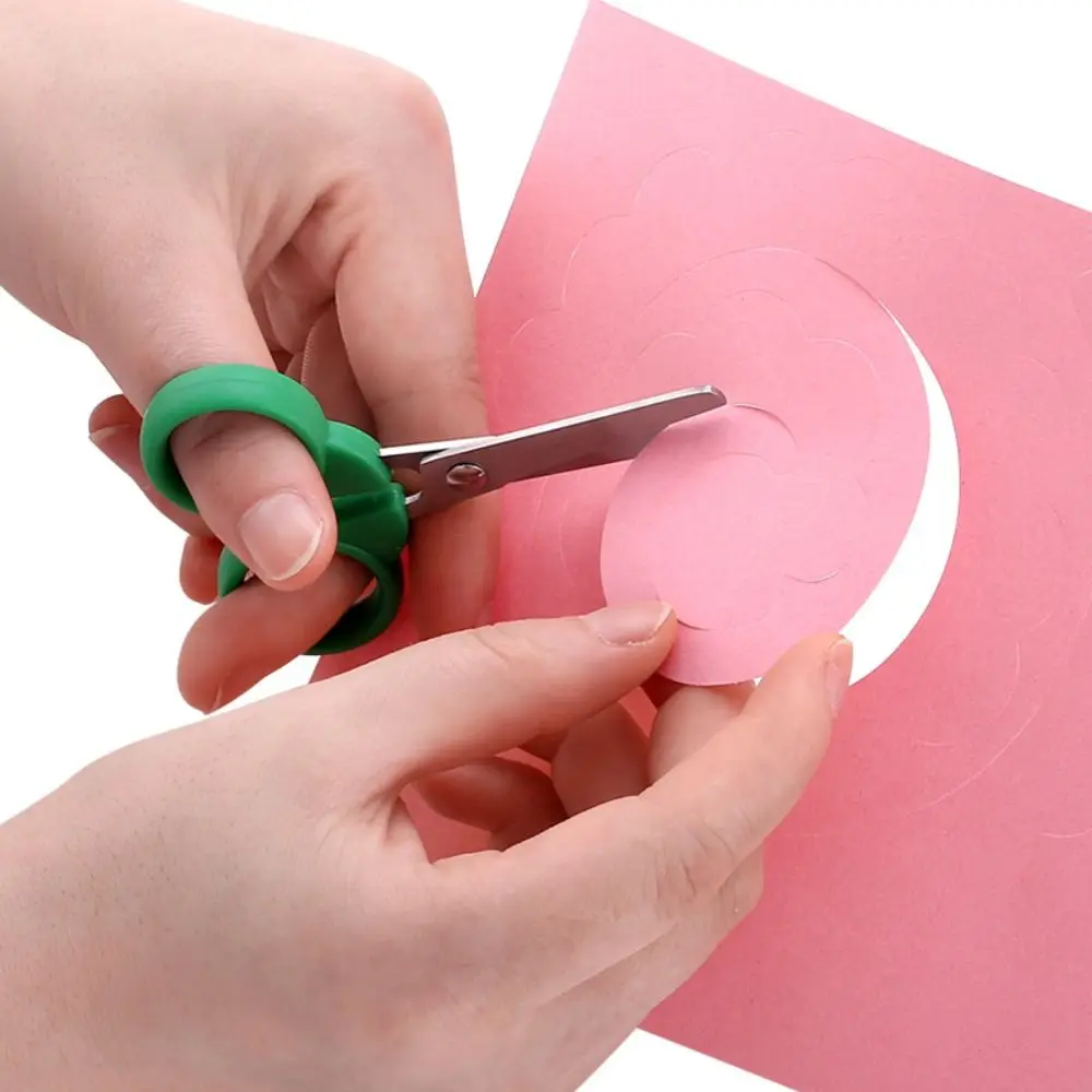 4 قطعة مقص الفاكهة الكرتون المغناطيسي مضحك الأطفال العنب مقص الجيب الصغير الموز الجزرة شكل الة قطع الورق القرطاسية DIY بها بنفسك #4