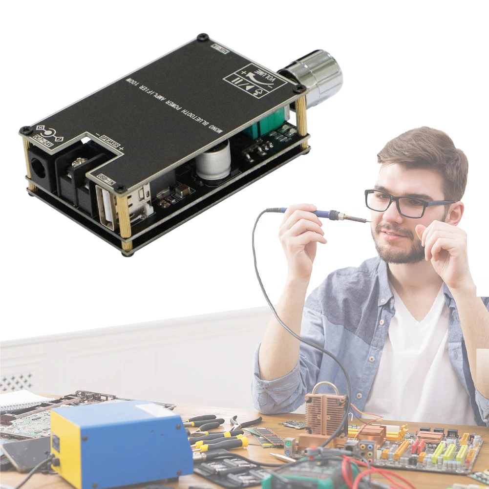 ZK-1001B モノラル 100W デジタル パワー アンプ ボード Bluetooth 対応 5.1 AUX TPA3116D2 アンプ ボード TWS モード付き ホームシアター用