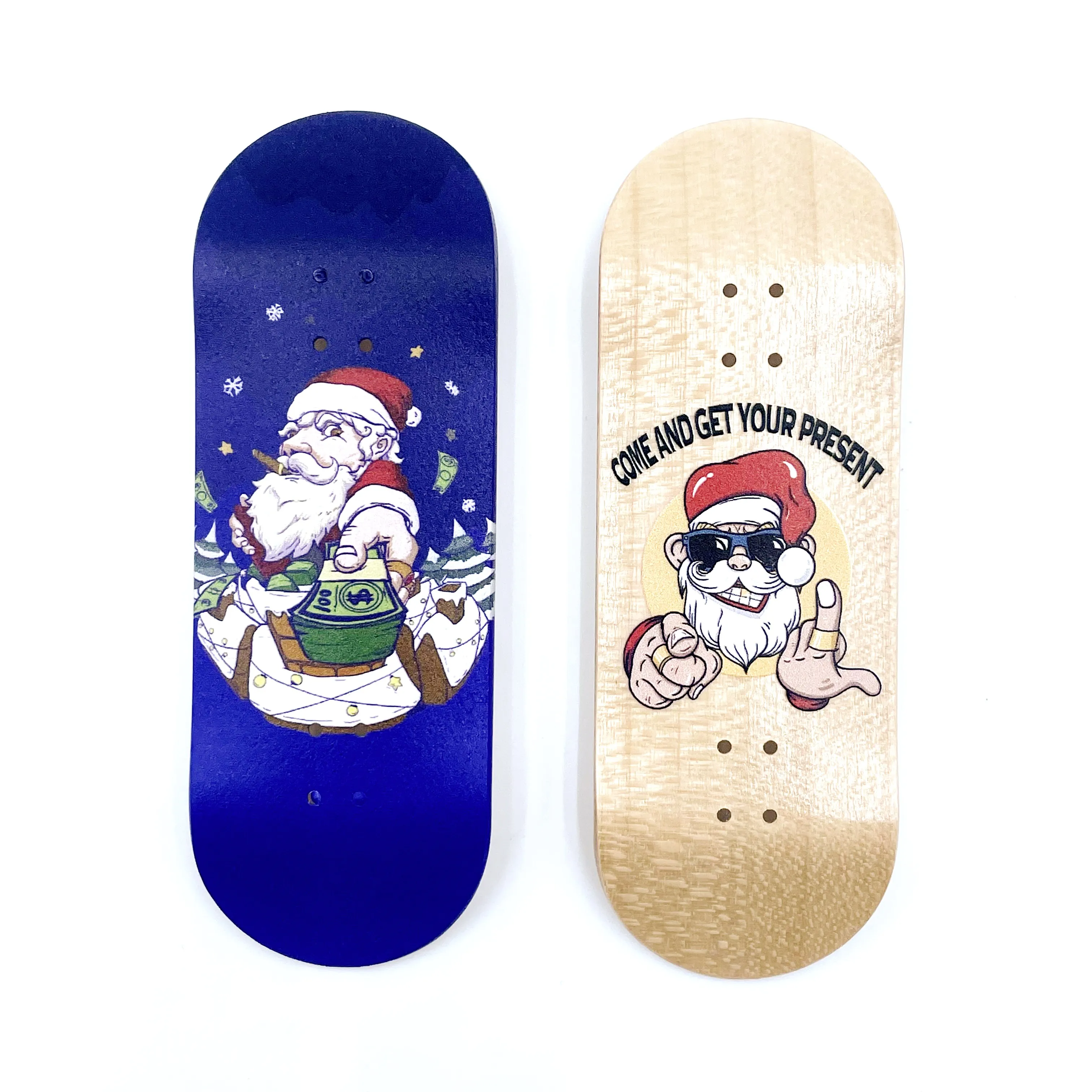 34mm Fingerboard Deck with Christmas Graphic 100*34mm Low Concave