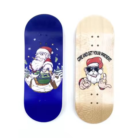 34mm Fingerboard Deck with Christmas Graphic 100*34mm Low Concave