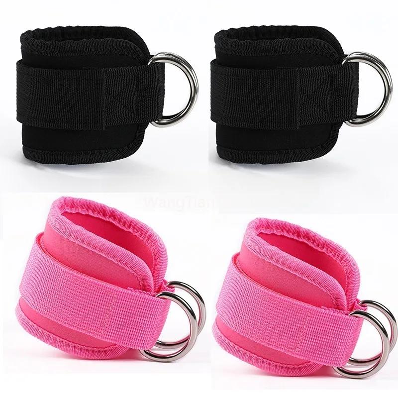 1pc Adjustable Ankle Straps TPE Resistance Rope Support Ankle for Gym Cable Machines Fitness Yoga Pilates Ankle Sport Support