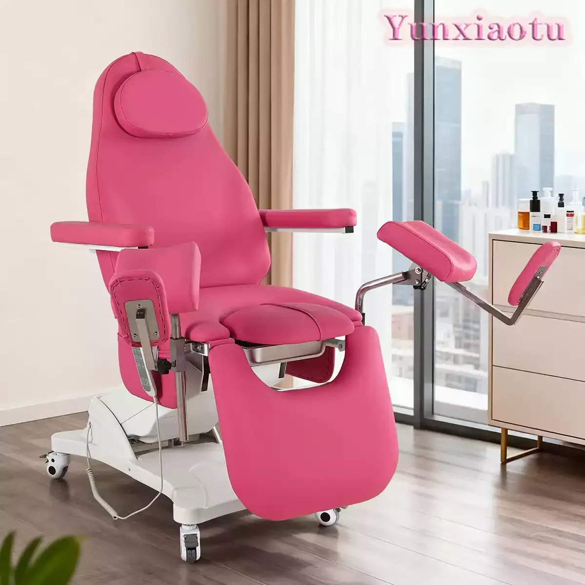 Electric Lifting Gynecological Exam Chair, Multifunctional Beauty Medical Table for Private Care, Tattoo & Minor Operation