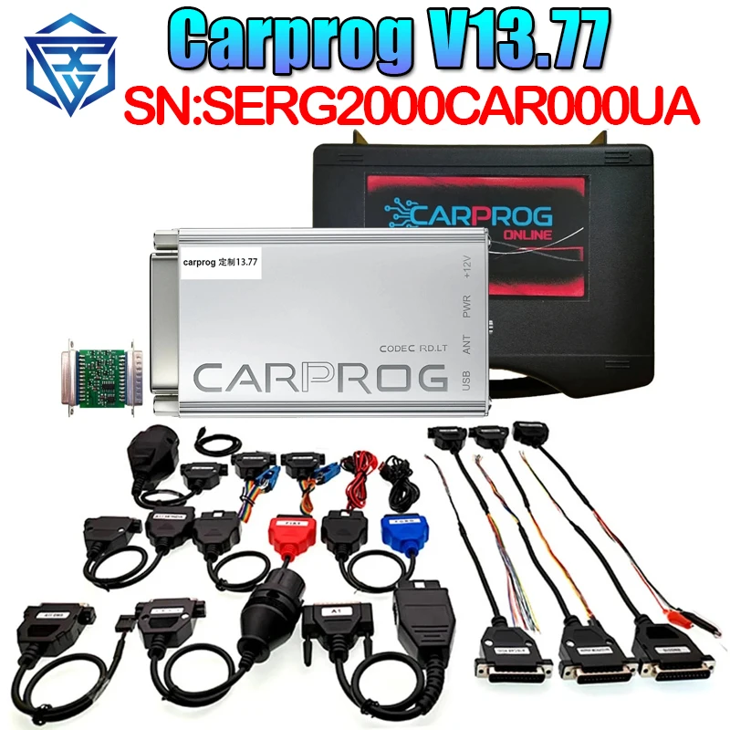 2023 No Limited Carprog V13.77 Online Programmer SERG2000CAR000UA Carprog 13.77 Full ECU Chip Tuning for Airbag Dash IMMO Radio