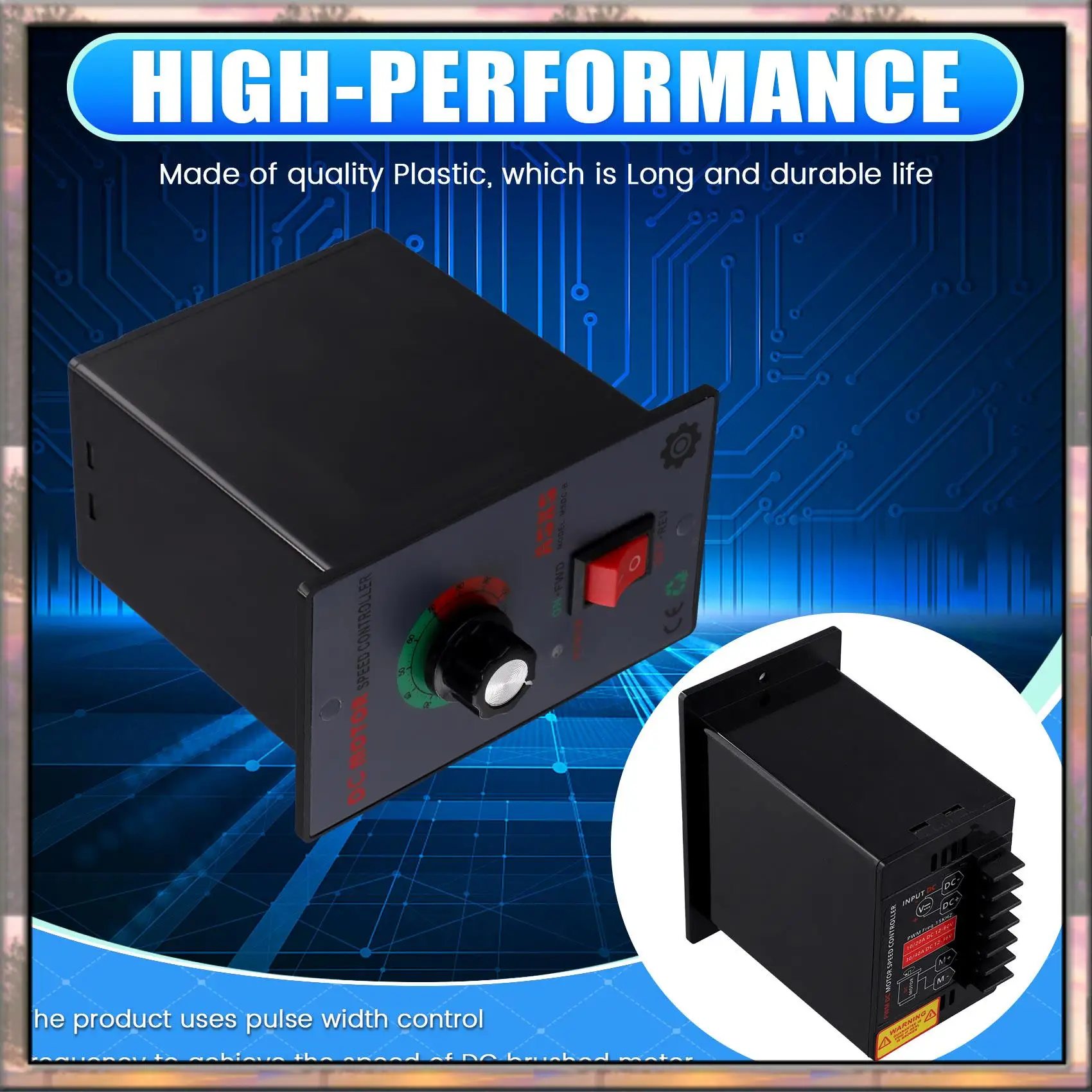 

BAAZ HOT Brushed DC Motor Speed Controller Regulator PWM DC 12V 24V 36V For 775 795 Gear Motor Electric Parts