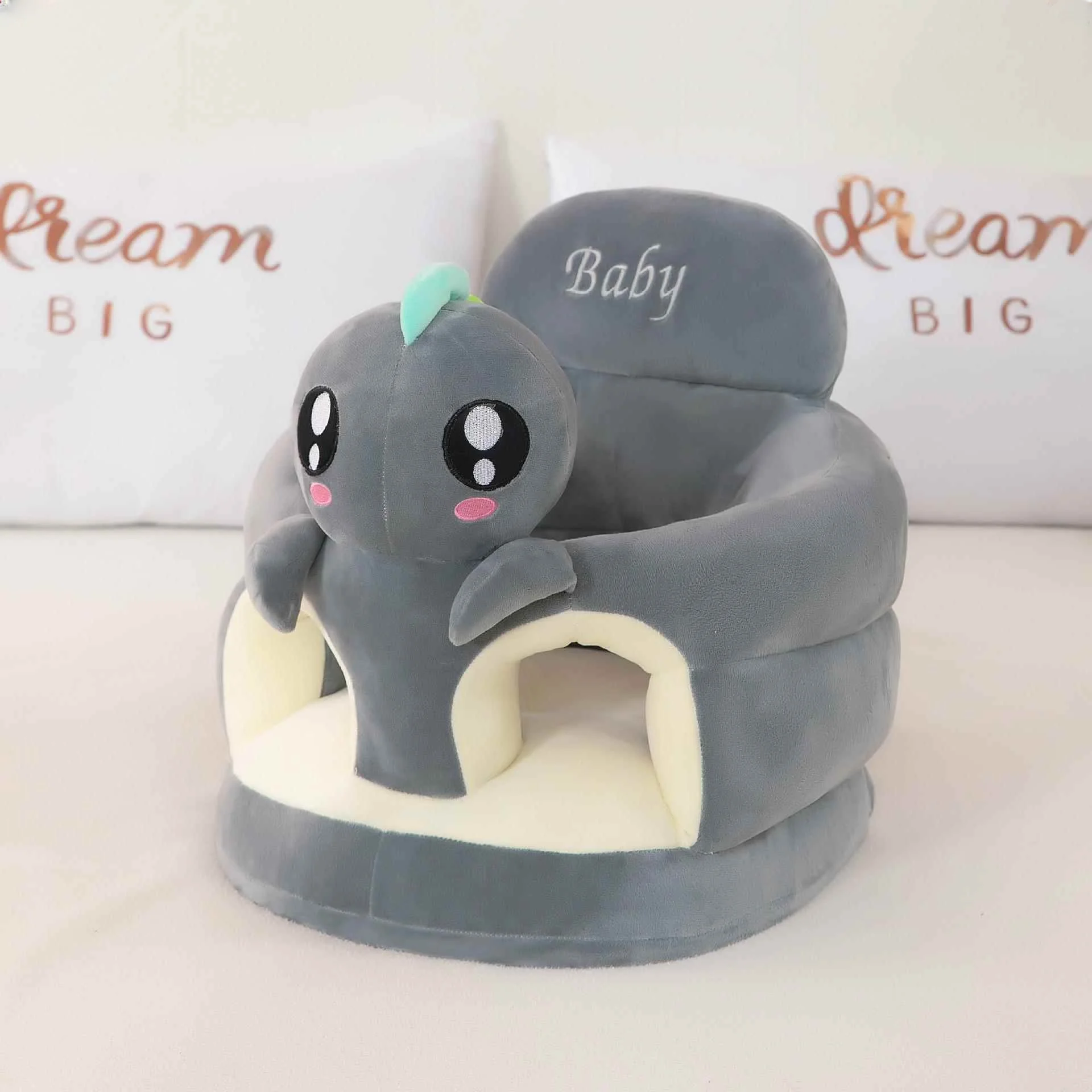 赤ちゃん学習用シート枕-小さなソファ-幼児用-かわいい転倒防止スツール-背骨を傷つけない柔らかい短毛プラッシュ生地のおもちゃ-男の子用