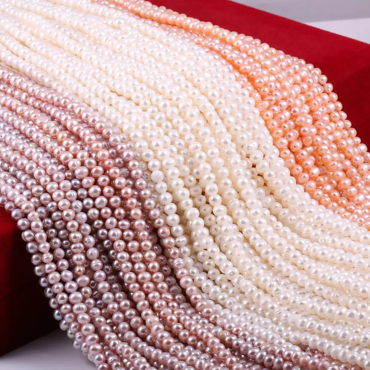 Natural Freshwater Pearl Beads High Quality Nearly Round Punch Loose Beads for Jewelry Making DIY Necklace Bracelet Accessory