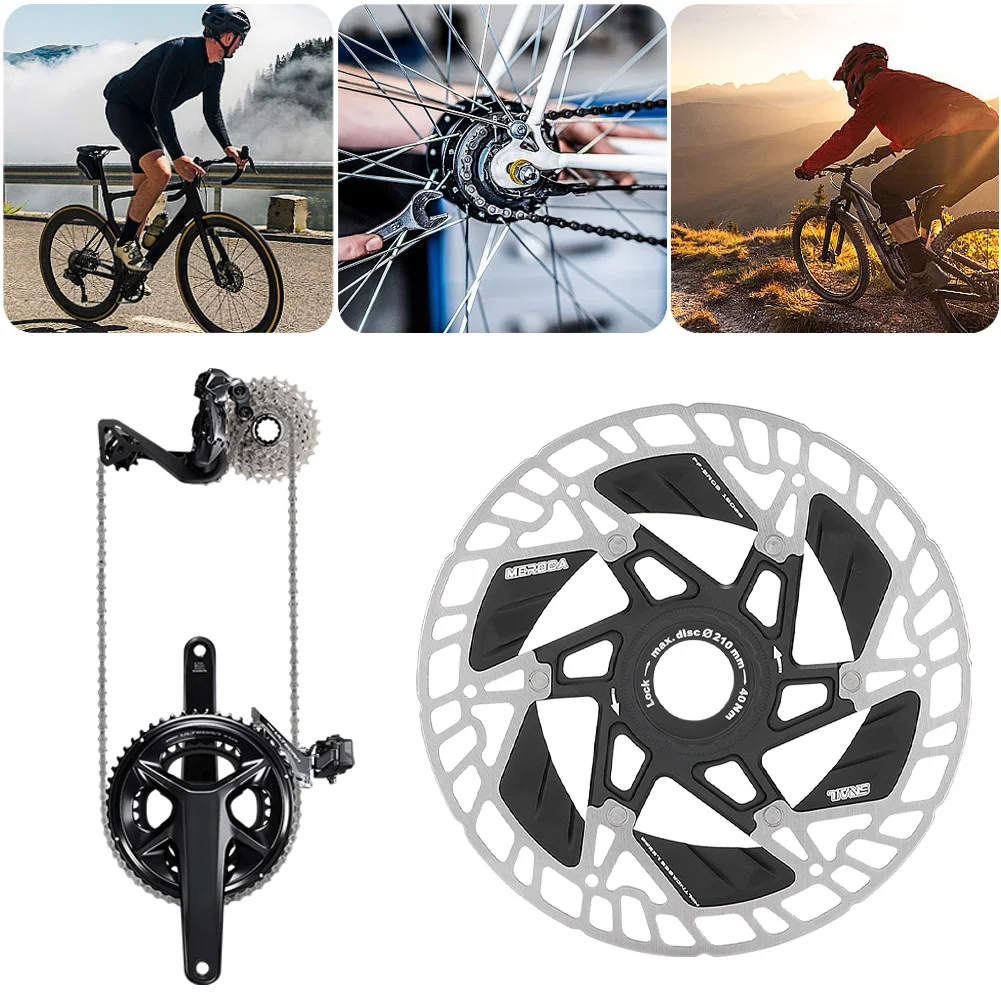 

Disc Brake Rotor Road Disc Brake Center Lock/Six-Pin MTB Bike Floating Disc Brake Heat Dissipation for Road Bike Mountain Bike