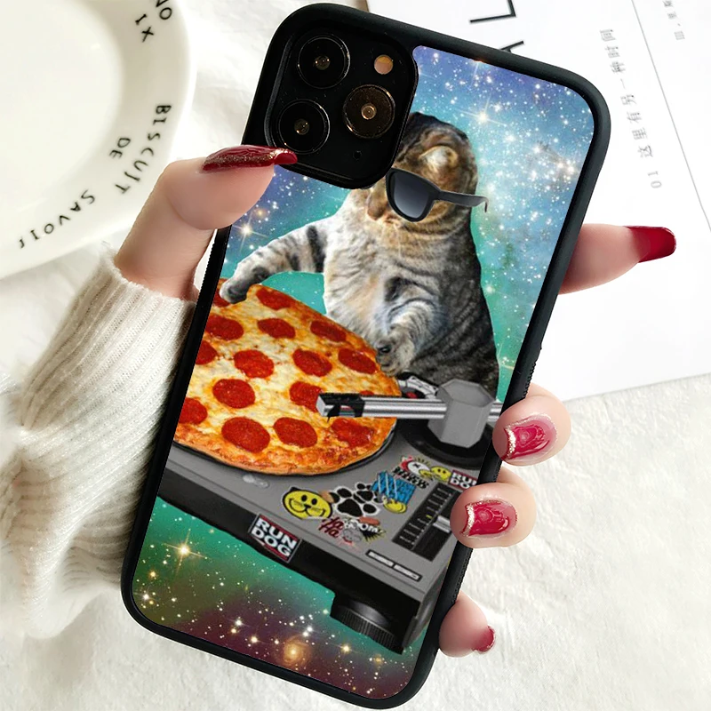 5 5S SE 2020 Phone Cover Case for iPhone 6 6S 7 8 PLUS X XS XR 11 12 13 MINI 14 PRO MAX Rubber Silicone Cute GINGER PIZZA cat