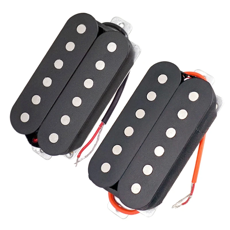 

A89E-Set of 2 Neck & Bridge Pickup Electric Guitar Double Coil Humbucker Pickups 50mm&52mm Guitar Parts