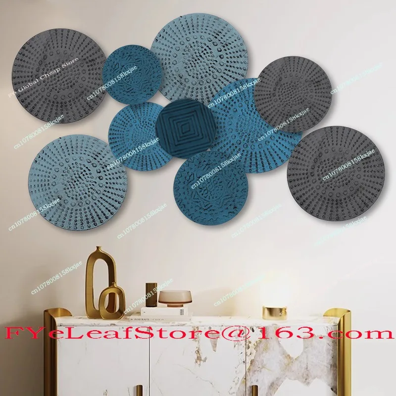 Simple Wrought Iron Disc Wall Hanging, Single, DIY, Round Wall Hanging, Sofa Background Wall Home Decoration