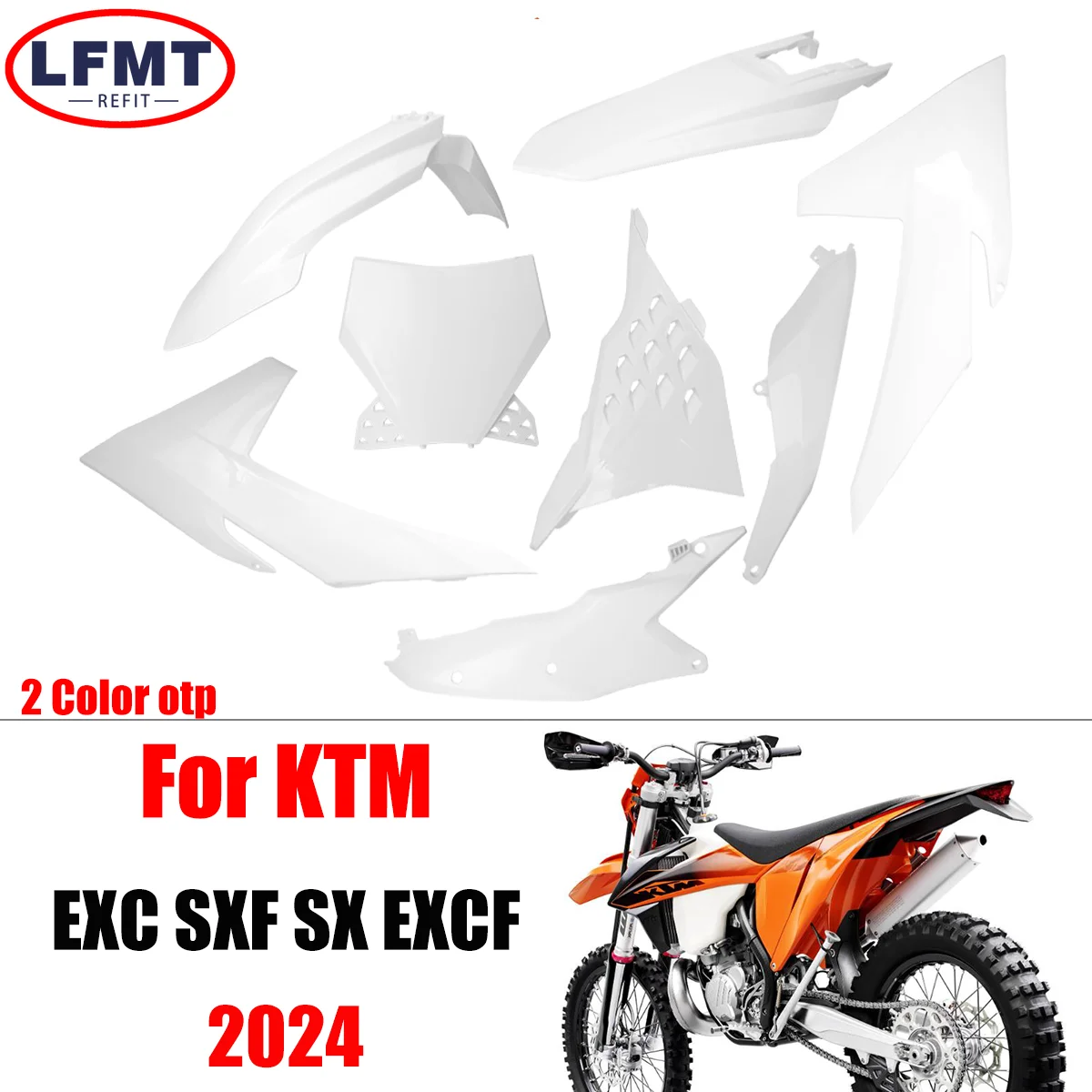 

New 2024 Motorcycle Whole car fairing body protection plate For KTM EXC EXCF EXC-F SX SXF SX-F CKD 150 250 300 350 450 500CC