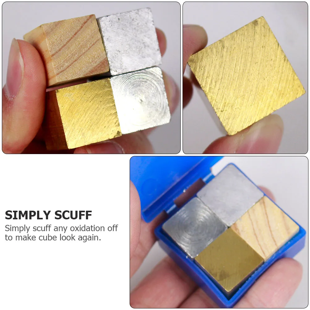 

4 Pcs Blocks Set Physical Experiment Equipment Physics Teaching Instrument Iron Copper Aluminum Wood Educational Equipment