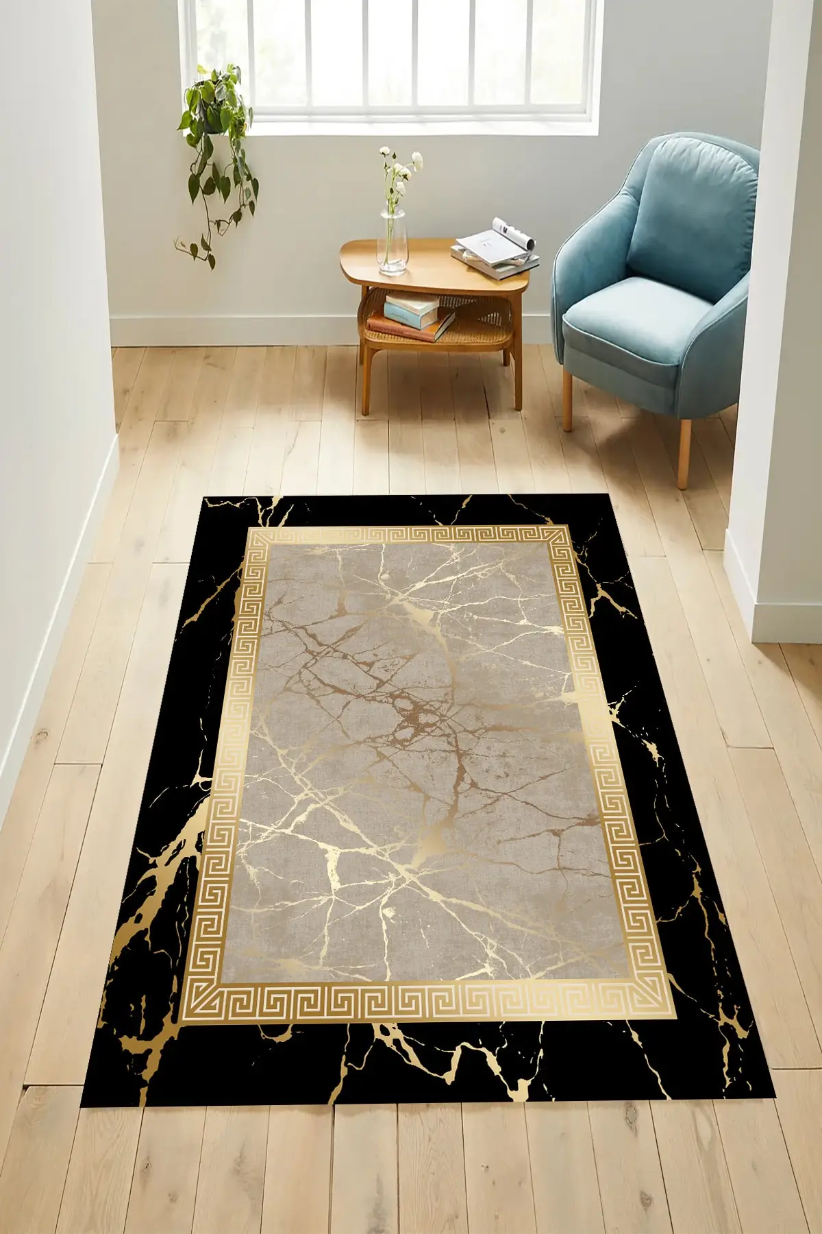 

DOLBOVI digital printing washable non-slip floor decorative living room kitchen rug