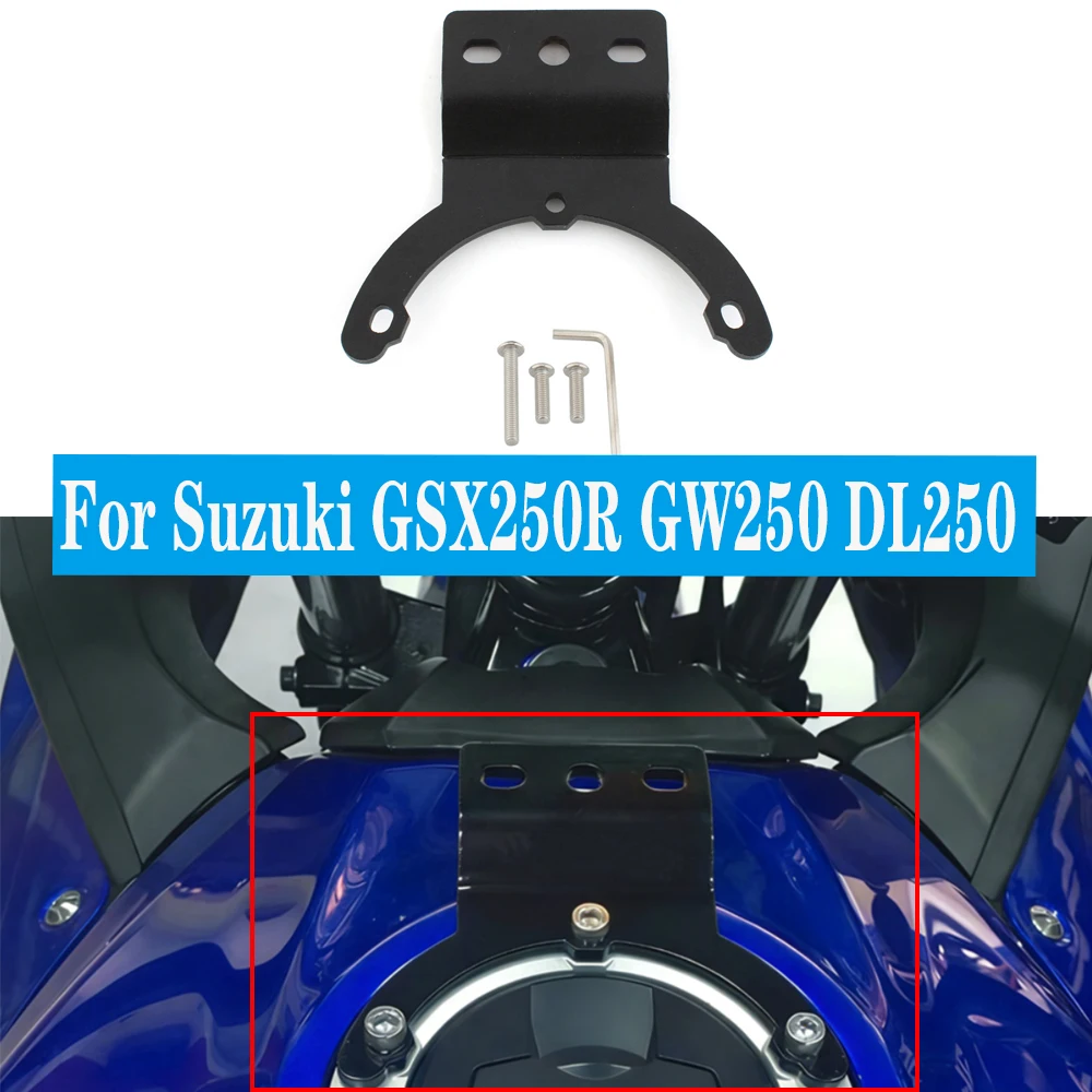 Motorcycle Fuel Tank Cap Bracket Mobile Phone GPS Navigation Holder Expansion Stand For Suzuki GSX250R GW250 DL250 Modified Acce