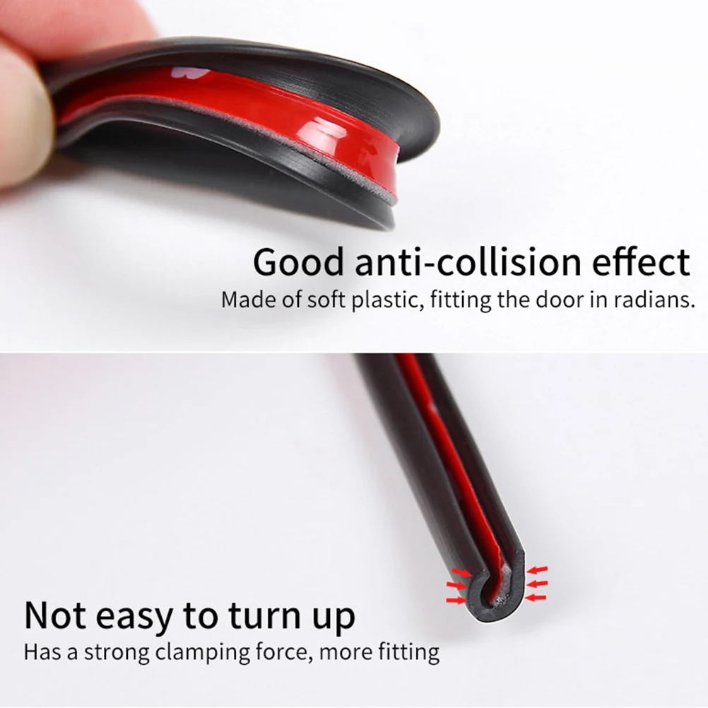

5M Door Guards for Most Invisible Durable and Cleanly Removable Design Easy Installation (Black)