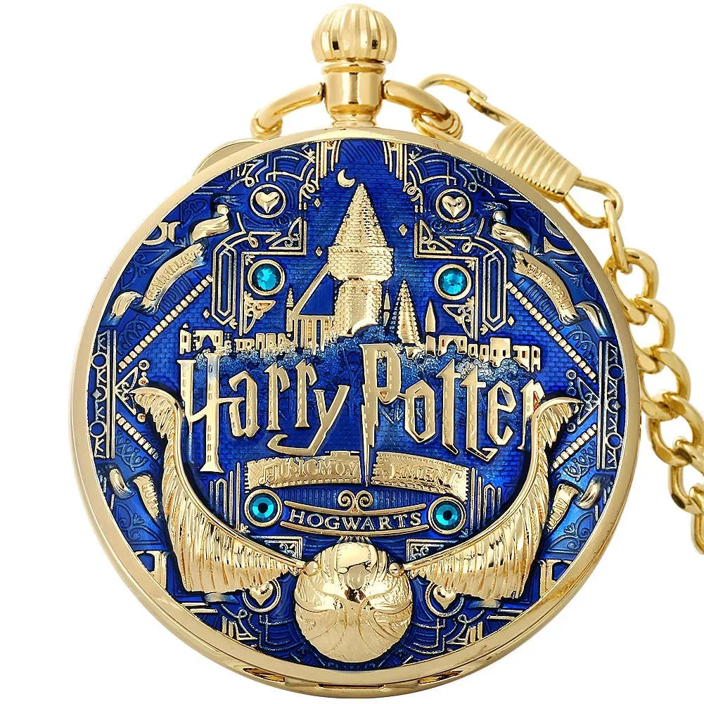 Harried Vintage Personality Pocket Watch Potters Academy Music Box Creative Quartz Pockets Watchs for Children\'s Birthday Gifts