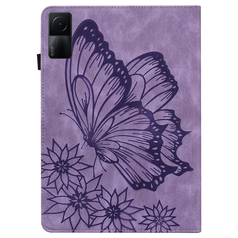 Чехол для Xiaomi Redmi Pad Cute Butterfly с тиснением из искусственной кожи для планшета Xiaomi Redmi Pad 10 61, чехол для Redmi Pad, чехол