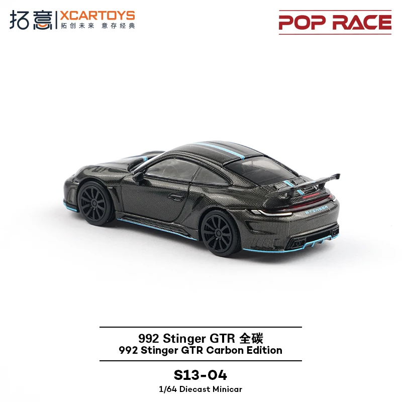 Nowy Model Samochodu Wyścigowego Tuoyi Poprace 1:64 992 Stinger Gtr Carbon, Symulacja, Miniatura ze Stopu, Model Odlewany, Personalizowany Prezent Zabawka