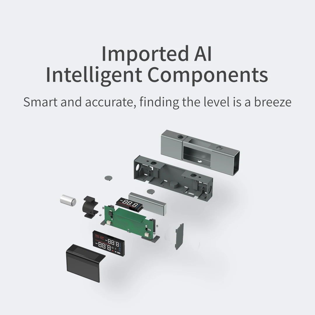XiaoMi DUKA LI1 Laser Protractor Digital Inclinometer Angle Measure 2 in 1 Laser Level Ruler Type-C Charging Laser Measurement