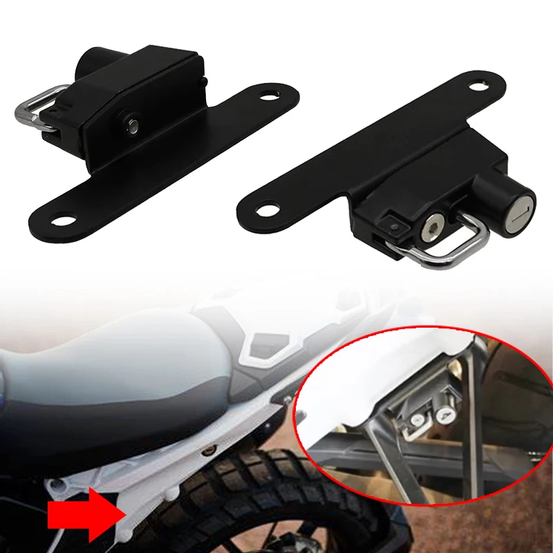 

Motorcycle Accessories Frame Helmet Anti-theft Lock Side-Mounted Hook Padlock Fit For BMW R1300GS R 1300 GS GS1300 2023-2025