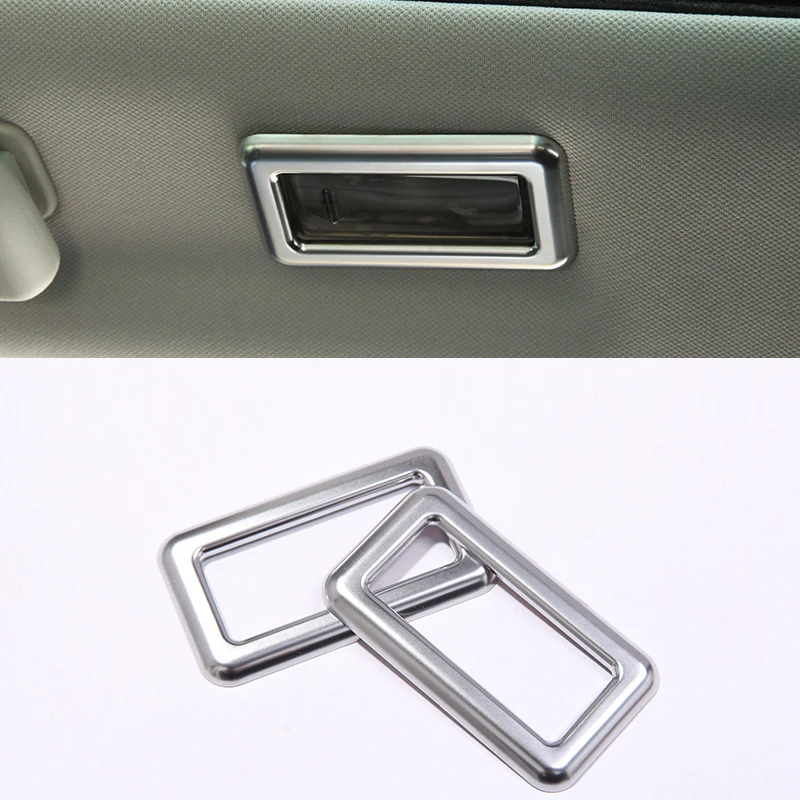 

For Land Rover Discovery Sport 2015-19 ABS Silver Car Rear Reading Light Lamp Decoration Trim Frame Cover Trims Car Accessories