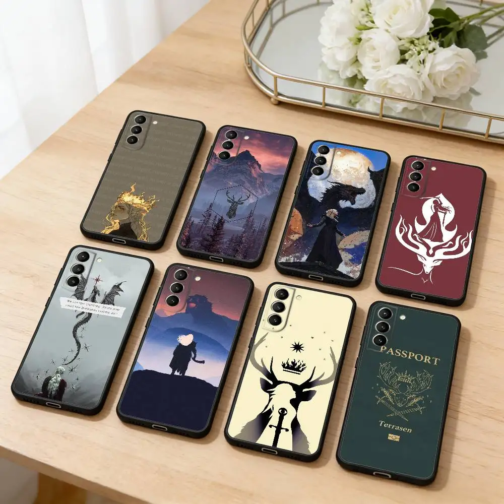 

Thron-Of G-Glass Phone Case For Samsung S25,24,23,22,30,21,10,9,Ultra,Plus,Lite,FE,4,5 G Soft Black Case