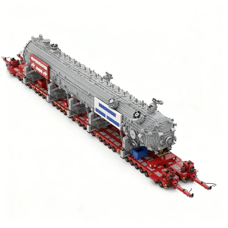 

10246pcs MOC Mammoth Stud Reactor Trailer Bundle City Cargo Model Building Blocks Construction Toys Christmas Gifts Brick Kids