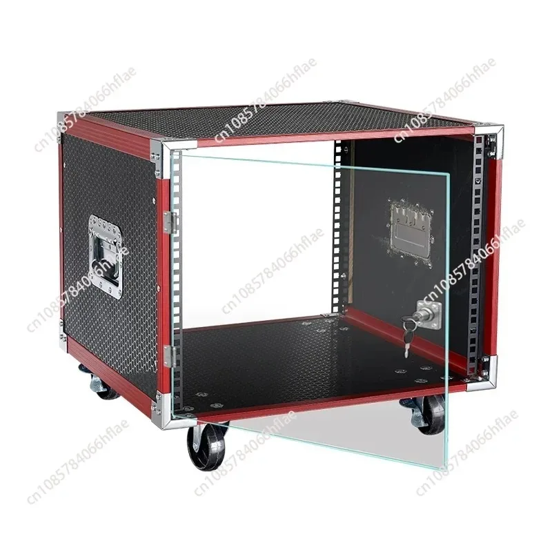 For KTV Audio Chassis Rack Case, 8U 10U 12U 16U Amplifier Cabinet, Portable Flight Case for Mixer Use - view 2